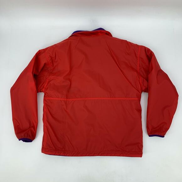 Vintage Gap Fleece Mens S Small Red Anorak 1/2 Button Arctic Light Pullover 90s - Picture 3 of 10
